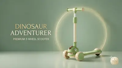 Dinosaur Adventurer: Premium 3-Wheel Children’s Kick Scooter thumbnail 2