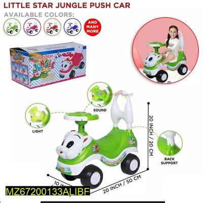Little Star Jungle Push Car Green 20x20x60 CM thumbnail 7