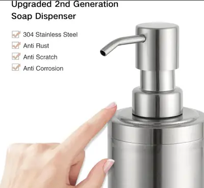 Soap Dispenser/ Sink Soap Dispenser For kitchen Stainless Steel  thumbnail 5