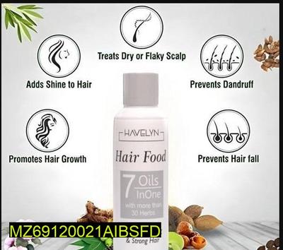 Hair Food Oil for Dry Pakistani Hair 7 Oils + Herbs thumbnail 3