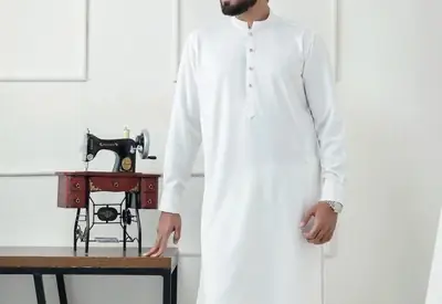 Naqsh Men Premium Boski - 2pcs - Off White - NMB02