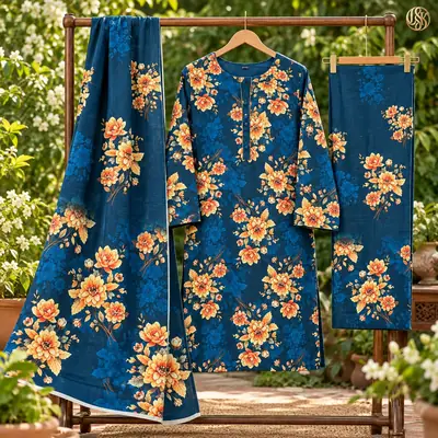 Olleza Women Khaddar - 3pcs - OSK04