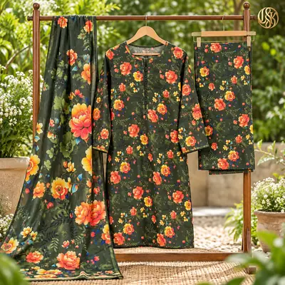 Olleza Women Khaddar - 3pcs - OSK06
