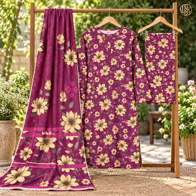 Olleza Women Khaddar - 3pcs - OSK10