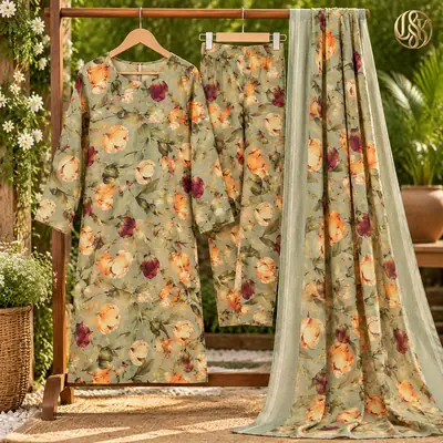 Olleza Women Khaddar - 3pcs - OSK05