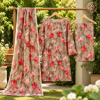Olleza Women Khaddar - 3pcs - OSK14
