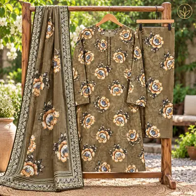 Olleza Women Khaddar - 3pcs - OSK07