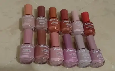 6 Pcs Mode Love Nude Shades High Pigmented Big Size Nail Polish thumbnail 5