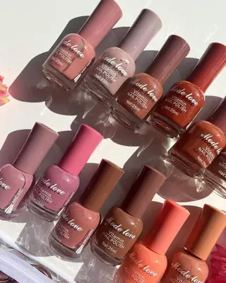 12 Pcs Nude Shades High Pigmented Big Size Nail Polish Set thumbnail 3