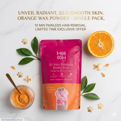 MEOW 10 Mins Painless Body Wax Powder 50 g 1 Pack thumbnail 1