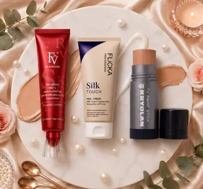 3 in 1 Makeup Deal, Fv Diamond Foundation, Flicka Primer & Krylon Stick 