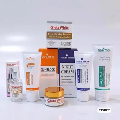 5 in 1 Gluta White Skin Care Bundle, For Complete Skin Care 