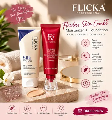 Fv Foundation + Flicka Primer & Flicka Loose Powder Deal