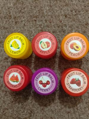 Moisturizing Flavored Lip Balm - 5 Shades Pink Peach Red Purple Yellow thumbnail 2