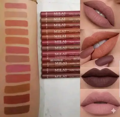 12 Pcs Jumboo Creamy Sharpner Lip Pencils, High Pigmented, Nude Shades