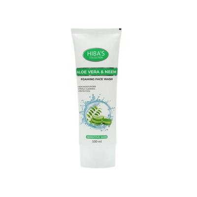 Hiba's Aloe Vera & Neem Foaming Face Wash 100ml Sensitive Skin thumbnail 3