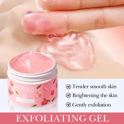 Bio Aqua Whitening And Brightening Face & Body Scrubbing Peach Gel, 140 g, 1 Pc