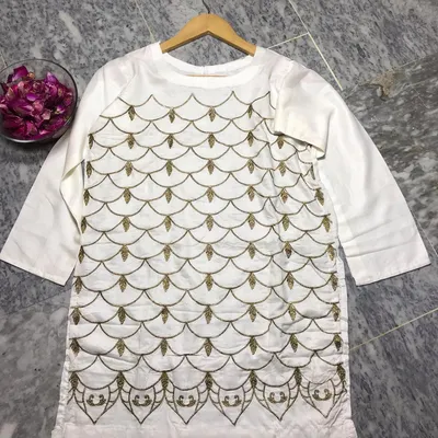 1 Pc Women's Stitched Lawn Embroidered Shirt thumbnail 2