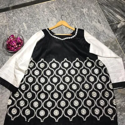 1 Pc Women's Stitched Lawn Embroidered Shirt thumbnail 2