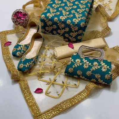 3 Pcs Women's Unstitched Embroidered Suit thumbnail 2