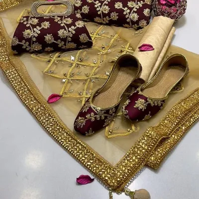 3 Pcs Women's Unstitched Embroidered Suit thumbnail 2