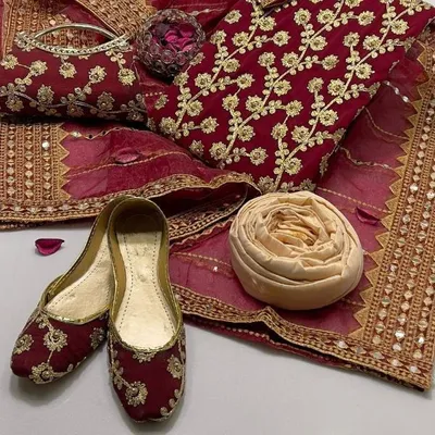 3 Pcs Women's Unstitched Embroidered Suit thumbnail 2