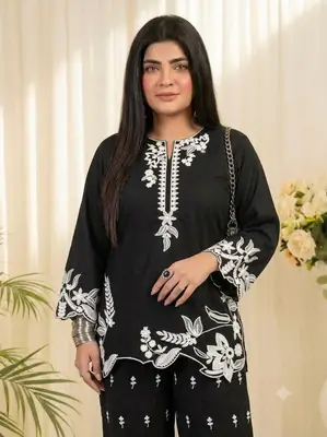 3 Pcs Women's Stitched Lawn Embroidered Suit thumbnail 5