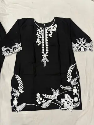 3 Pcs Women's Stitched Lawn Embroidered Suit thumbnail 7