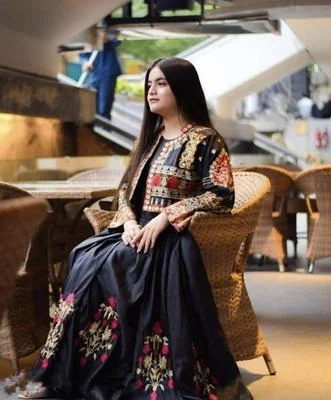 3 Pcs Women's Stitched Fancy Katan Silk Embroidered Maxi
