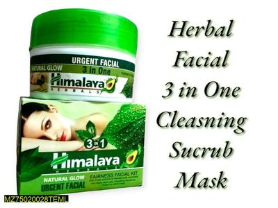 Herbal Facial 3-in-1 Cleansing Succumb Mask Green Jar thumbnail 3