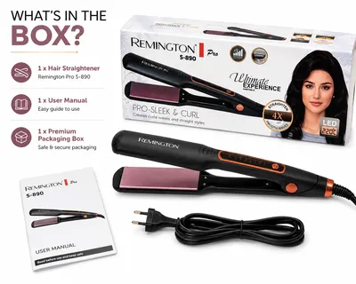 Remington Pro S-890 Hair Straightener & Curler Ceramic Coated Plates thumbnail 5