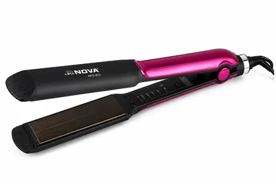 NOVA NHS-870 Professional Hair Straightener | Adjustable Temperature Control | Ceramic Coated Plates | Fast Heating Hair Styling Tool thumbnail 2