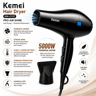 Professional Hair Dryer KM-2137 thumbnail 3