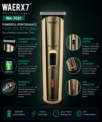 WAERX7 WA-7021 Professional Cordless Hair Trimmer thumbnail 3