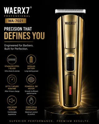 WAERX7 WA-7021 Professional Cordless Hair Trimmer thumbnail 9