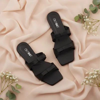 Black Bowtie Women's Casual Sandals Size 36-41 thumbnail 3