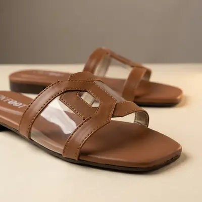 Stylish Transparent Flat - 067- Mustard thumbnail 3