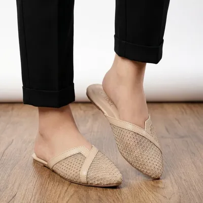Women's Fawn Mesh Mules Size 36-41 thumbnail 2