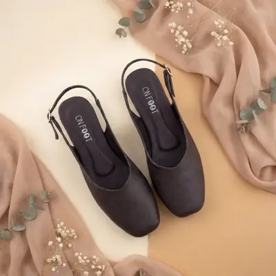 Slingback Shoes - 046 - Brown thumbnail 3