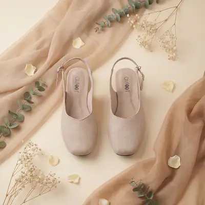 Slingback Shoes - 046 - Fawn thumbnail 3