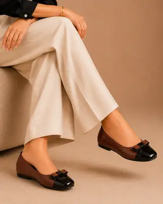 Stylish Square Toe Casual Pumps - 073 - Mustard thumbnail 2