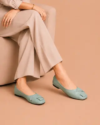 Grace Bow Pumps - 076 - C Green thumbnail 2