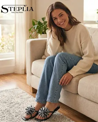 Women's Rexine Fancy Slippers thumbnail 2