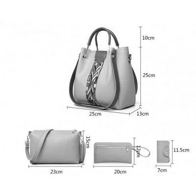 BagX -Women's Faux Leather Crew Tote Chocolate Brown thumbnail 2