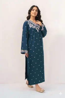 2 Pcs Women's Unstitched Embroidered Suit