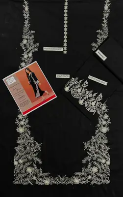 2 Pcs Women's Unstitched Embroidered Suit thumbnail 2