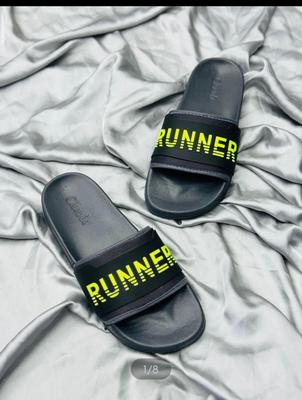 Men's Formal Rubber Slide Slippers - 1 Pcs in Stylish Black
