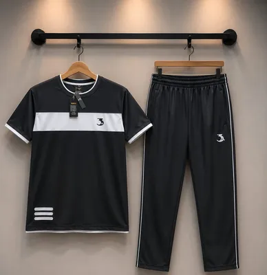 2 Pcs Boy's Dri-Fit Plain Tracksuit thumbnail 3