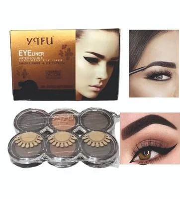 6 In 1 Eyebrow Eyeliner Powder Makeup Palette