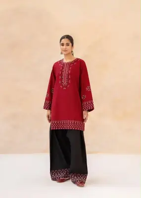 2 Pcs Women's Unstitched Embroidered Suit